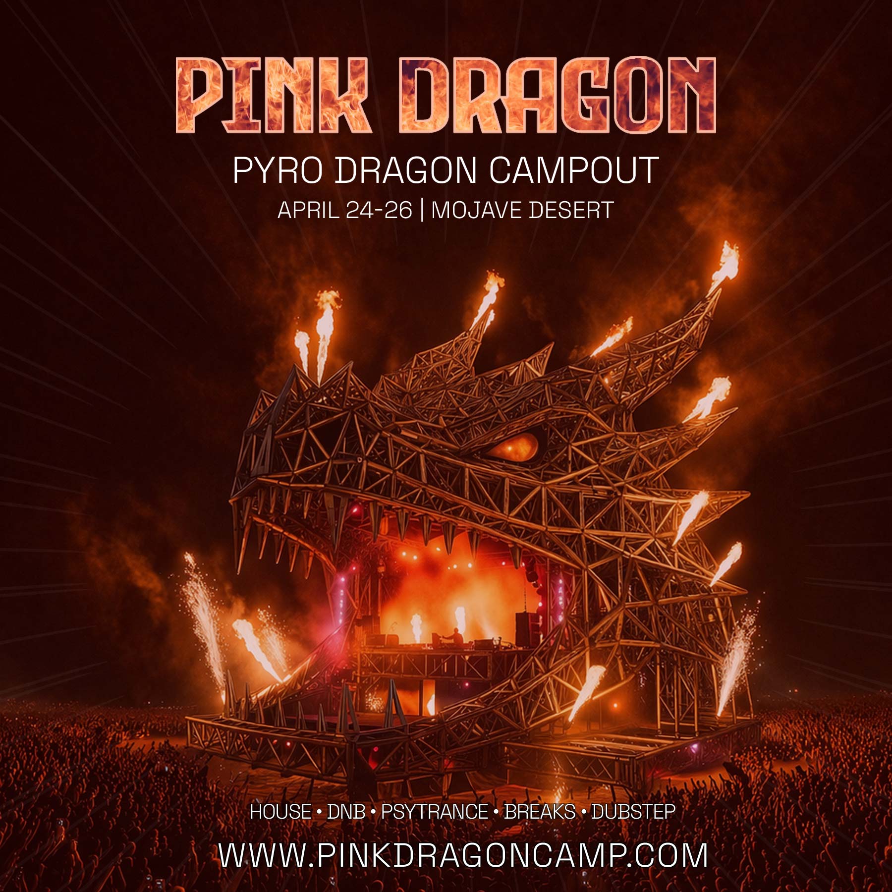 Pyro Dragon Campout flyer